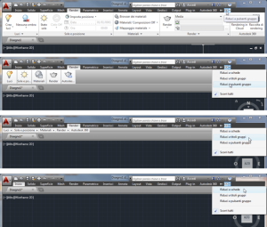 Ridimensionare il Ribbon (barra multifunzione) di AutoCAD: vari esempi