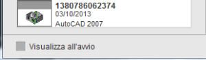 La schermata di avvio permette di perdere tempo ogni volta che avviamo AutoCAD